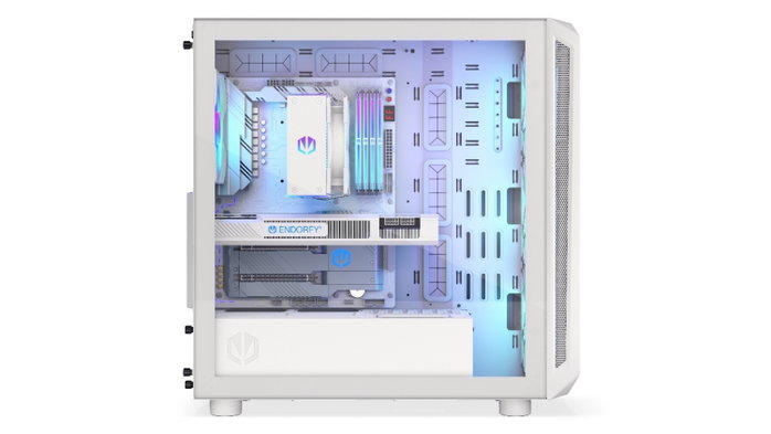 Endorfy Arx 700 White ARGB Caja Torre Media ATX USB-C, Blanca, Ventilación 8x Ventiladores