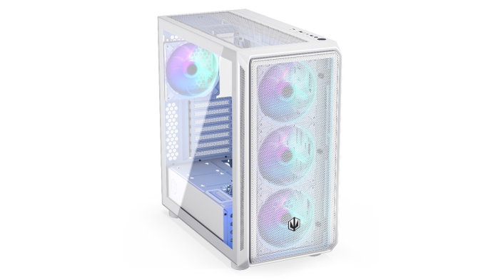 Endorfy Arx 700 White ARGB Caja Torre Media ATX USB-C, Blanca, Ventilación 8x Ventiladores