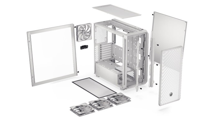 Endorfy Arx 700 White ARGB Caja Torre Media ATX USB-C, Blanca, Ventilación 8x Ventiladores