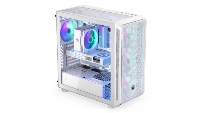 Endorfy Arx 700 White ARGB Caja Torre Media ATX USB-C, Blanca, Ventilación 8x Ventiladores
