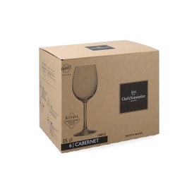 Chef & Sommelier Caja 6 Copas Tulip Vino Krysta Eco Cabernet Tulip 35 cL