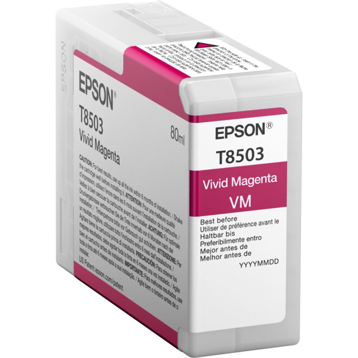 Epson T8503 Cartucho de Tinta Magenta Vivo 80 ml para SureColor SC-P800