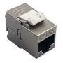 ROLINE Conector Keystone Cat.6A SLIM Blindado Plata 26.11.0391