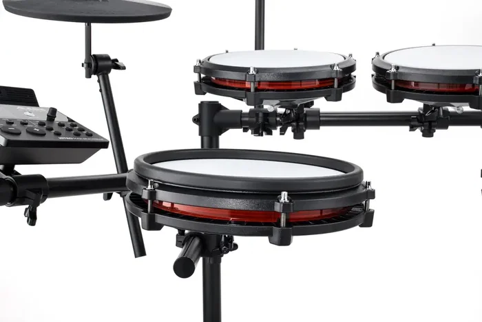 Alesis Nitro Max Kit Batería Electrónica con Parches de Malla Premium, Caja de 10", Tambores de 8", Bombo, Platillos de 10" con Choke y Módulo con Bluetooth