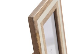 DKD Home Decor Marco de Fotos 10x15 Mango y Hueso Natural