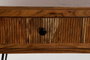 DKD Home Decor Consola Ondulado Acacia Marrón y Negro