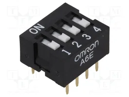 Aratas DIP-SWITCH de 4 secciones ON-OFF THT