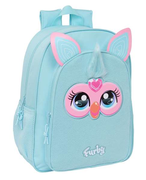 Mochila Escolar Furby Azul cielo 33 x 42 x 14 cm