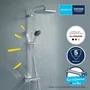 Grohe 26696001 Columna de ducha termostática Vitalio Comfort 250 Cromo Ahorro de Agua