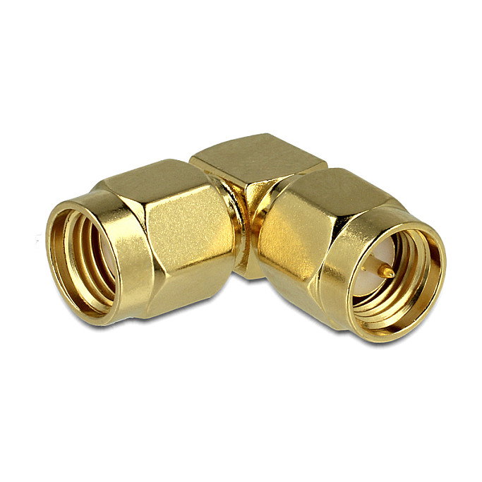 DeLOCK Adaptador RP-SMA Macho a SMA Macho 90° DeLOCK Adaptador RP-SMA Macho a SMA Macho 90°