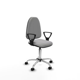 PIQUERAS Y CRESPO Silla de oficina Aýna Gris claro con Base cromada