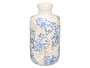 Giftdecor Jarron Nonna Botella Cerámico Azul Beige Blanco 27 cm Alto (Set de 6)