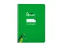 Liderpapel Cuaderno Espiral A5 Pautaguía Tapa Blanda 40 Hojas 75gr Cuadro Pautado 3mm Color Verde