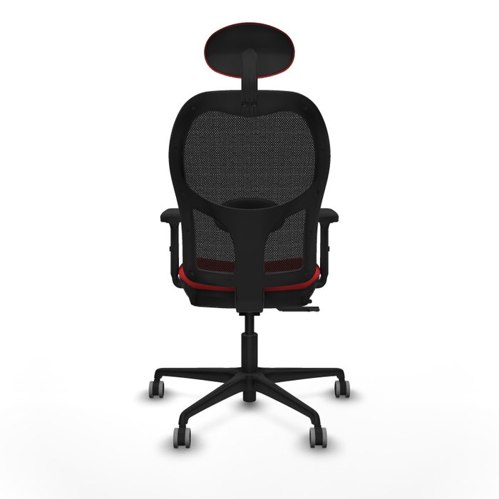 PIQUERAS Y CRESPO Silla de oficina Jorquera con mecanismo Sincro/Traslack, Rojo y Negro PIQUERAS Y CRESPO Silla de oficina Jorquera con mecanismo Sincro/Traslack, Rojo y Negro