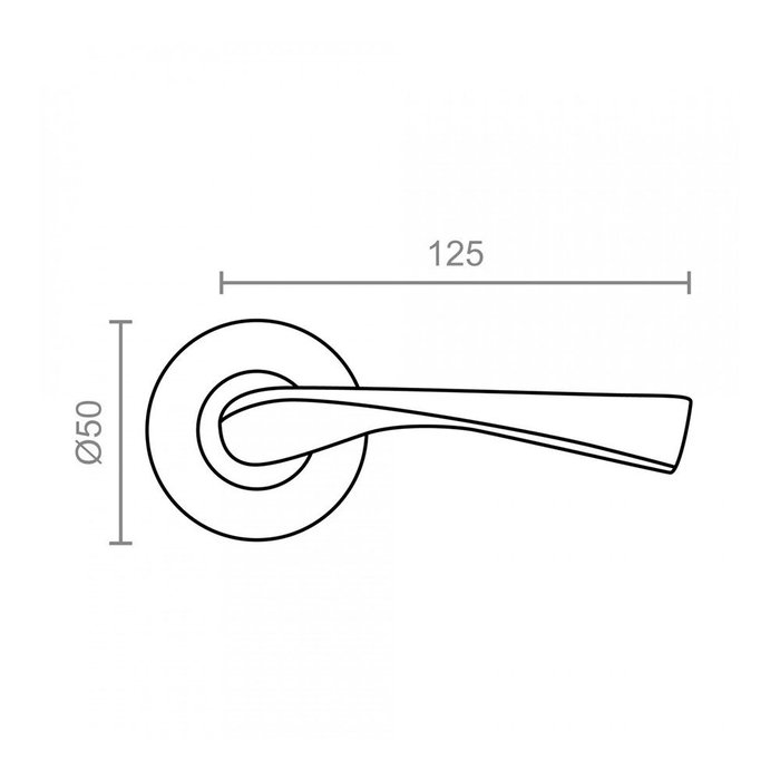 Edm Juego Roseta 707 Latón Satinado Aluminio ø 50 x 125 mm
