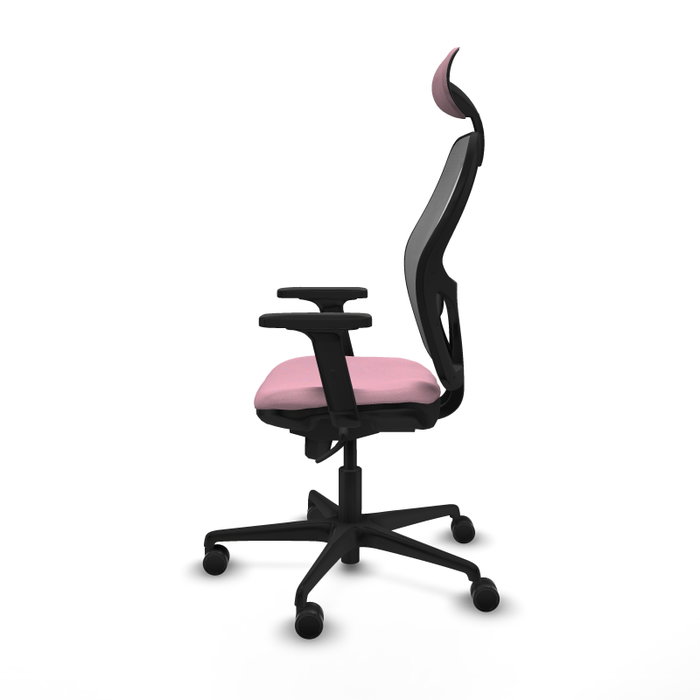 PIQUERAS Y CRESPO Silla de oficina Jorquera Rosa y Gris