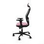 PIQUERAS Y CRESPO Silla de oficina Jorquera Rosa y Gris