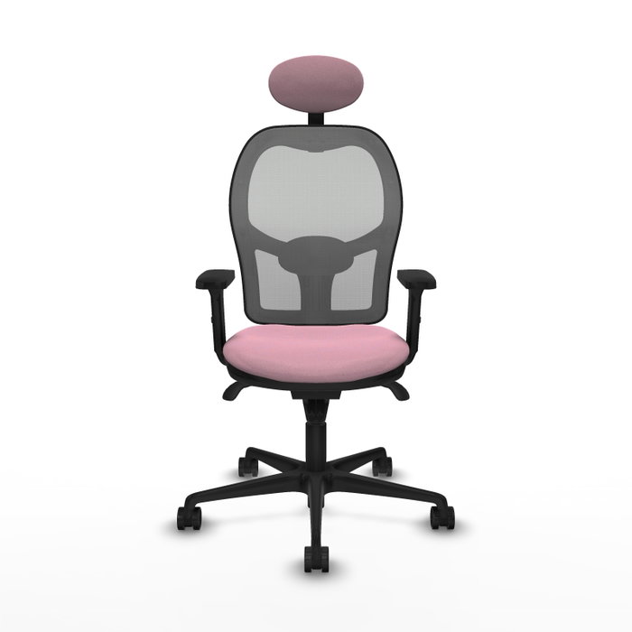 PIQUERAS Y CRESPO Silla de oficina Jorquera Rosa y Gris