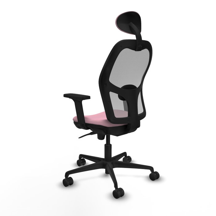 PIQUERAS Y CRESPO Silla de oficina Jorquera Rosa y Gris