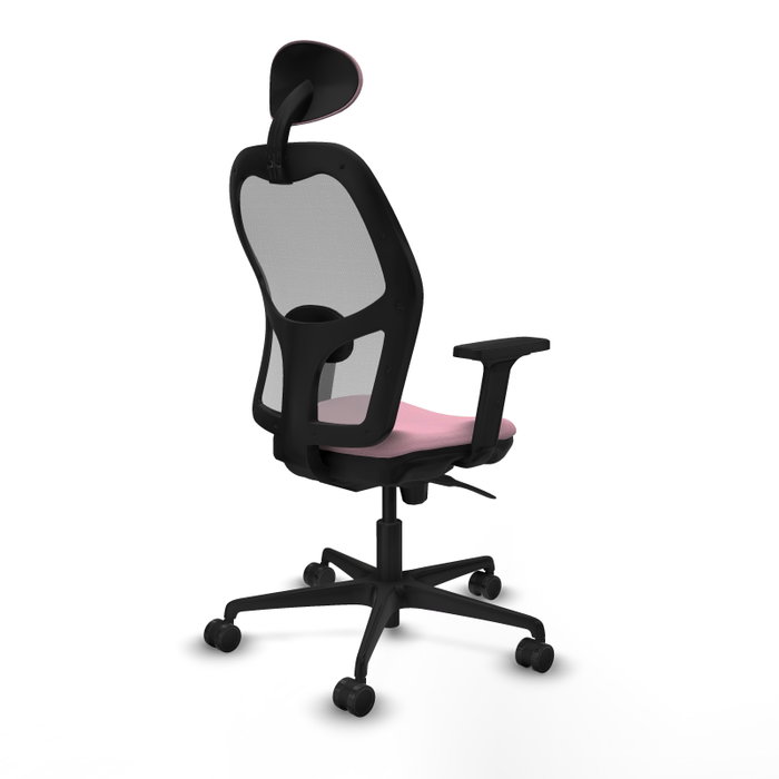 PIQUERAS Y CRESPO Silla de oficina Jorquera Rosa y Gris