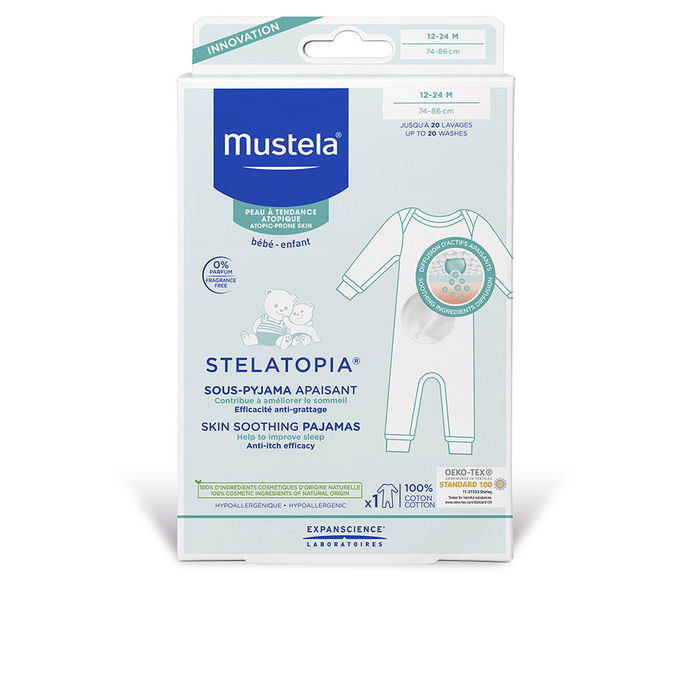 Mustela Stelatopia Pijama de Alivio para Piel Atópica Bebé 12-24 Meses Algodón 1 Unidad Mustela Stelatopia Pijama de Alivio para Piel Atópica Bebé 12-24 Meses Algodón 1 Unidad