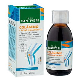 Santiveri Colageno 240Ml Con Acido Hialuronico Vitamina C Manganeso Complemento Alimenticio Para Huesos Y Articulaciones