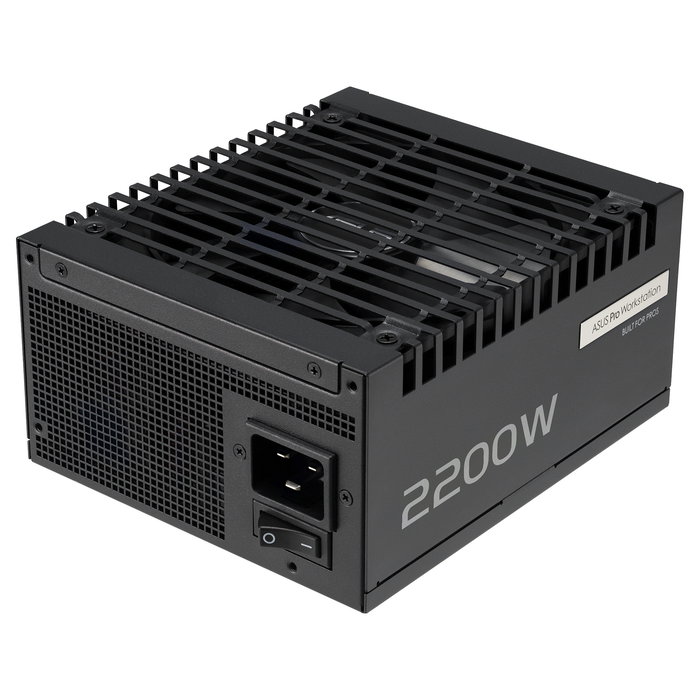 ASUS PRO-WS-2200P Fuente de Alimentación 2200W ATX 3.1 80 Plus Platinum Certificación 92% Eficiencia Totalmente Modular Negro