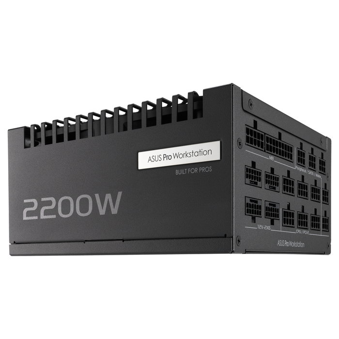 ASUS PRO-WS-2200P Fuente de Alimentación 2200W ATX 3.1 80 Plus Platinum Certificación 92% Eficiencia Totalmente Modular Negro
