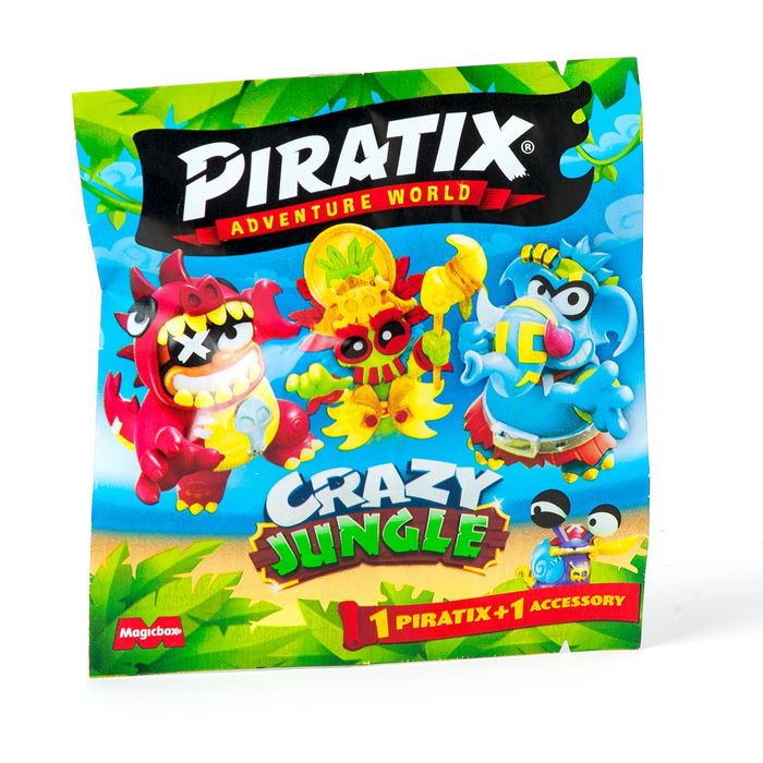 Magic Box Expositor Piratix Crazy Jungle One Pack Ppx3D424In00 Contiene 1 Piratix y Accesorio Intercambiable +70 para Coleccionar