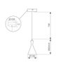GSC Evolution Lámpara de techo colgante Serie Ekiti E27 Ø180mm Negro