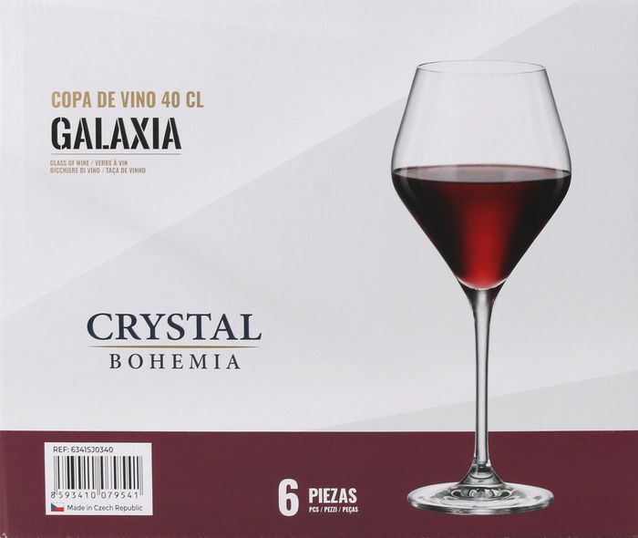 Bohemia Set 6 Copas de Vino Galaxia 400 cc (4 Cajas)