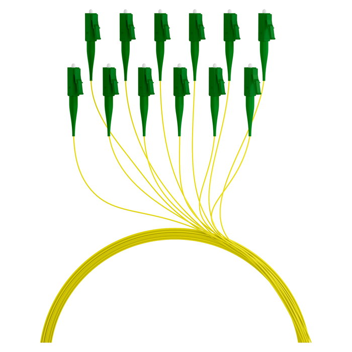 EFB Elektronik Pigtail de fibra óptica LC/APC OS2 de 2 m, Amarillo/Verde EFB Elektronik Pigtail de fibra óptica LC/APC OS2 de 2 m, Amarillo/Verde
