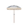 DKD Home Decor Parasol Blanco Verde 180 x 1 x 180 cm