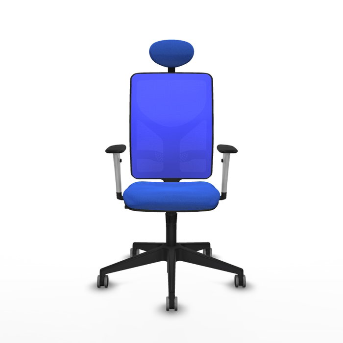 PIQUERAS Y CRESPO Silla de oficina Motilla Azul con Mecanismo Sincro