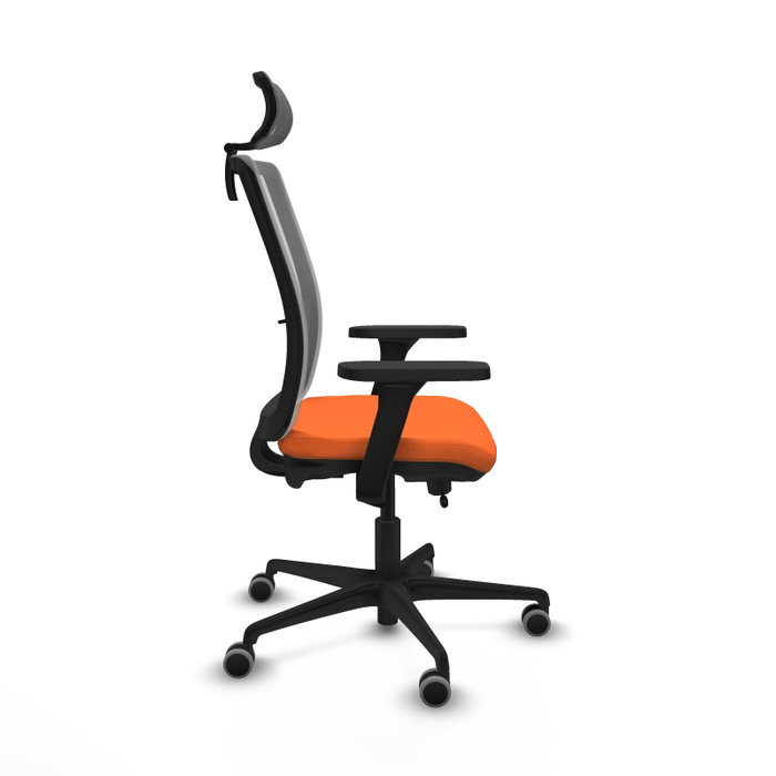 PIQUERAS Y CRESPO Silla de oficina Haches Naranja y Gris PIQUERAS Y CRESPO Silla de oficina Haches Naranja y Gris