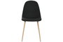 DKD Home Decor Silla de Poliéster y Metal Símil Madera