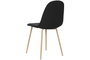 DKD Home Decor Silla de Poliéster y Metal Símil Madera