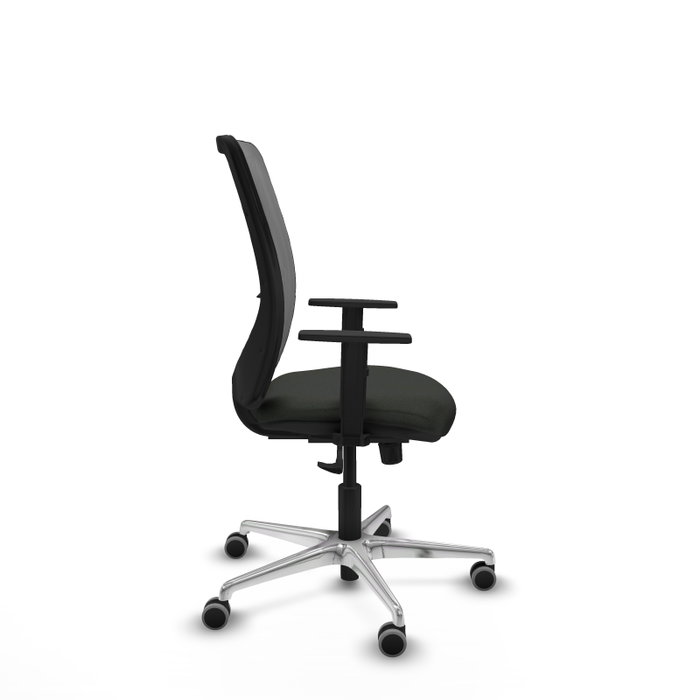 PIQUERAS Y CRESPO Silla de oficina Zulema con Mecanismo Sincro, Tela Negra y Malla Gris