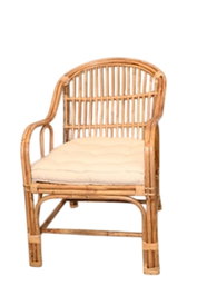 DKD Home Decor Silla Balines Natural Bambu Ratan 58 x 85 x 56.5 cm
