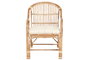 DKD Home Decor Silla Balines Natural Bambu Ratan 58 x 85 x 56.5 cm