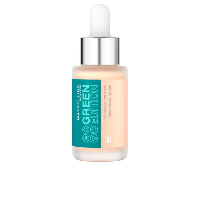 Maybelline GREEN EDITION superdrop tinted oil #30 - Base de maquillaje líquida con cobertura modulable, 84% ingredientes de origen natural, 20 ml Maybelline GREEN EDITION superdrop tinted oil #30 - Base de maquillaje líquida con cobertura modulable, 84% ingredientes de origen natural, 20 ml