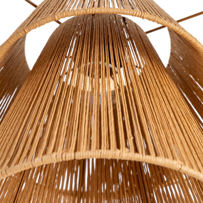Lámpara Techo Natural Cuerda de Papel 50 X 50 X 43 cm