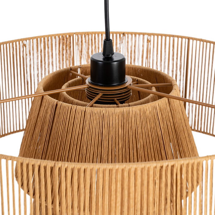 Lámpara Techo Natural Cuerda de Papel 50 X 50 X 43 cm