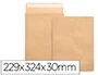 Liderpapel Bolsa Fuelle Kraft 229x324x30 mm Tira de Silicona Papel 120 gr Caja 50 Unidades