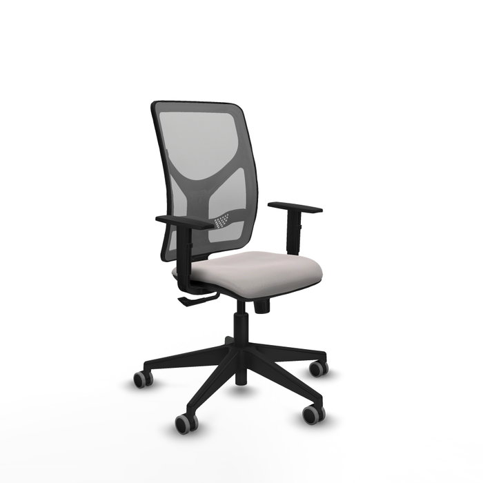 PIQUERAS Y CRESPO Silla de oficina Motilla Blanco y Gris con mecanismo Sincro PIQUERAS Y CRESPO Silla de oficina Motilla Blanco y Gris con mecanismo Sincro