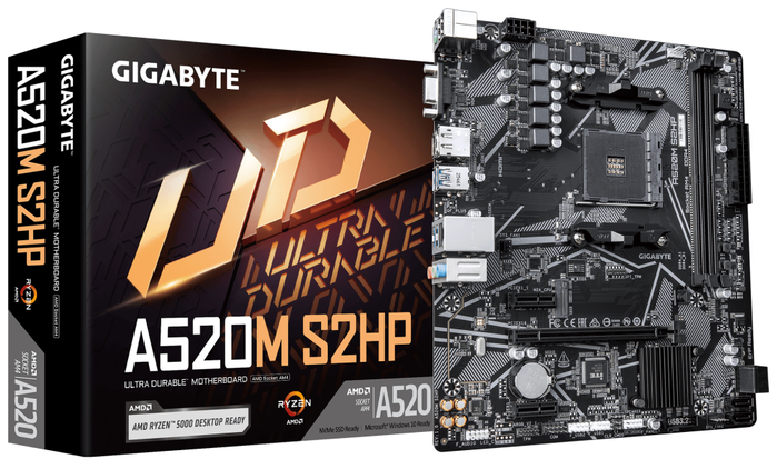 Gigabyte A520M S2HP Micro ATX DDR4 AMD A520 Gigabyte A520M S2HP Micro ATX DDR4 AMD A520