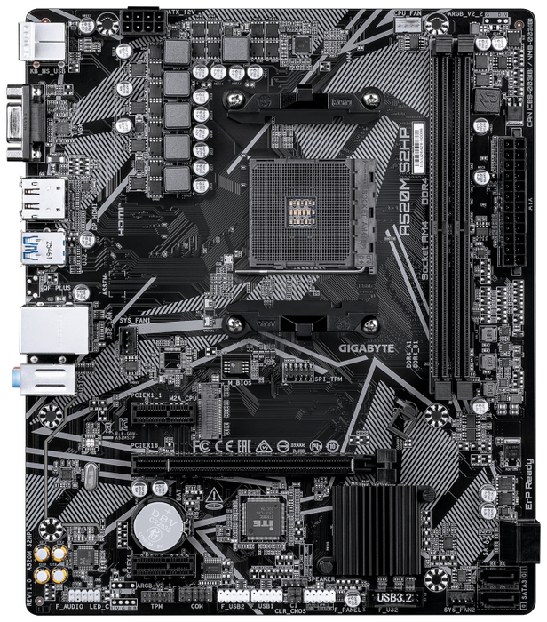 Gigabyte A520M S2HP Micro ATX DDR4 AMD A520 Gigabyte A520M S2HP Micro ATX DDR4 AMD A520