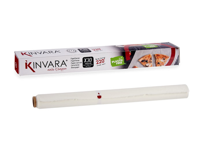 Kinvara Papel Horno 30 Hojas 38 x 41 cm Antiadherente para Freidora de Aire y Horno (Set de 24)