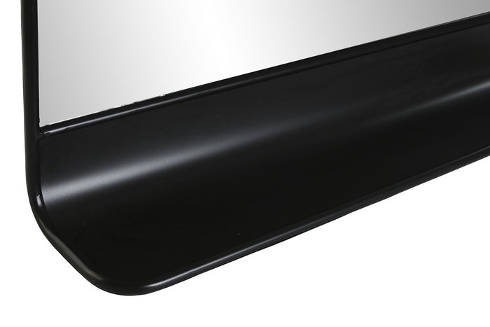 DKD Home Decor Espejo Loft Negro 70.5 x 12 x 36 cm (2 Unidades) Repisa Metal Espejo