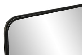 DKD Home Decor Espejo Loft Negro 70.5 x 12 x 36 cm (2 Unidades) Repisa Metal Espejo